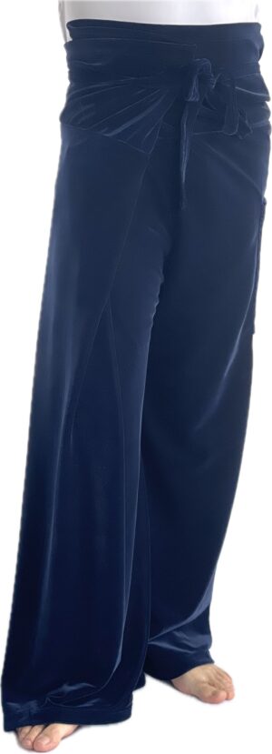 Pantalón velvet, pantalón en terciopelo, pantalón elegante, pantalón azul