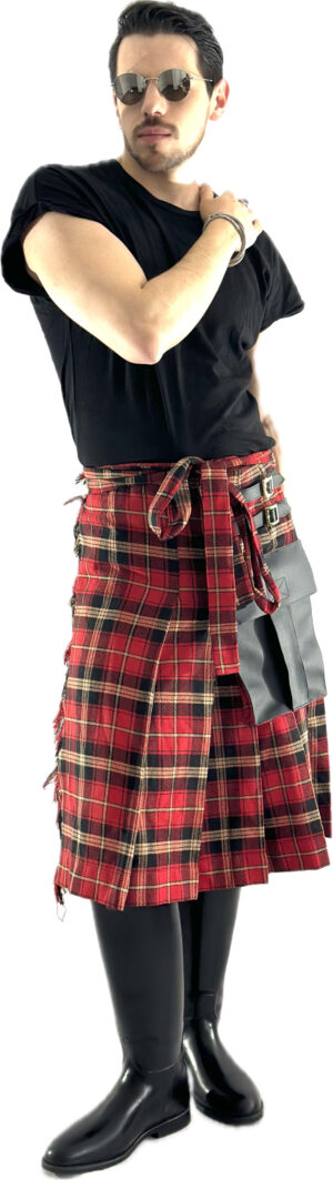 Kilt Rojo, falda roja